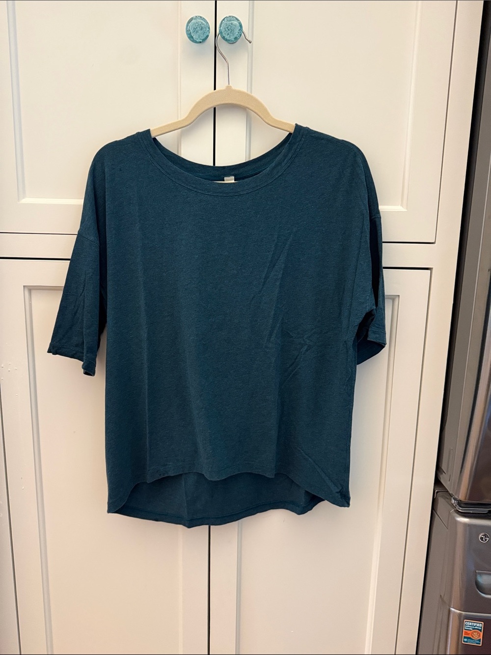 lululemon athletica Relaxed Short Sleeve Tee in Teal Blue